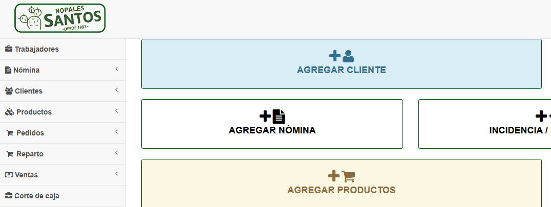 Portal interno de administración